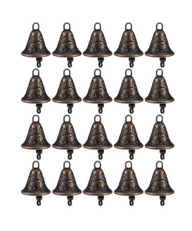 DOITOOL 20Pcs Cow Horse Grazing Bells Sheep Cattle Goat Bells Vintage Craft Bells Farm Animal Bells Pet Collar Bell Noisemaker Rustic Jingle Bell Farming Accessories Random Style