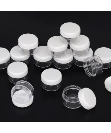 100 Pieces 5ml Mini Clear Cosmetic Bottles - Empty Trial Containers for Lip Balm & Lotion - Transparent Cremeglas with Screw Cap - Ideal for eCommerce - Buy Online on SooperMarket.com