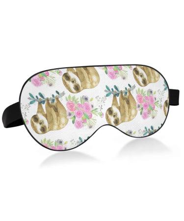 Haskirky Light Blocking Eye Mask Breathable and Adjustable Adult Men and Women Travel on Business Trips Yoga Meditation Light Smooth Comfortable Eye Mask Office Deep Sleep Goodies Cute Cartoon Slot