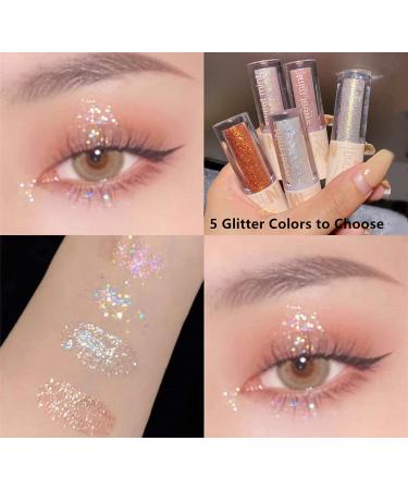 Korean Glitter Makeup Set: Go Ho Liquid Eyeshadow, Glitter Eyeliner, and Lip Gloss - White Pearl Shade for Women - Buy Online on SooperMarket.com
