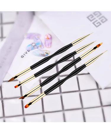 4pcs UV Gel Nail Brush Set - Professional Nail Art Brushes for Home | Gel Brush & Nail Accessories - Buy Online on SooperMarket.com