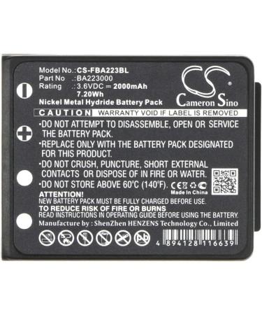DCH 2000mAh FUB6 Battery Replacement for HBC Radiomatic Micron 4 5 7 Quadrix & Patrol D | International Shipping Available - Buy Online on SooperMarket.com
