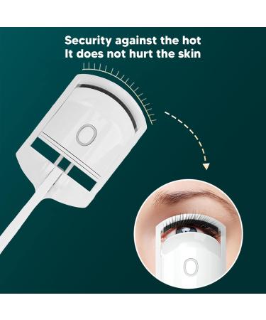USB Electric Heated Eyelash Curler Heated Eyelash Curler Professional Eyelash Curler Electric Eyelash Curler Heated Eyelash Curler eyelash curler for beautifully curled eyelashes(White pearl) - Buy Online on SooperMarket.com