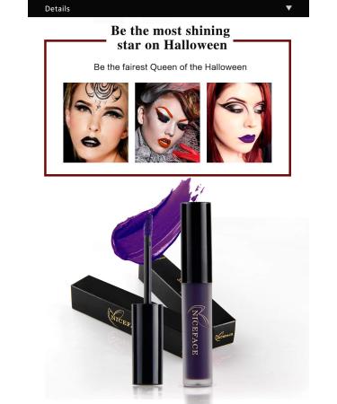 GL-Turelifes Halloween Matte Liquid Lipstick - Long Lasting Non-Stick Green Lip Gloss for Masquerade & Cosplay Makeup - Buy Online on SooperMarket.com