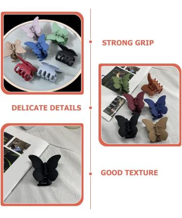 KALLORY 4Pcs Hair Claw Clip Butterflies Back Hair Clamp Holder Clips for Women and Girls 1 count (Pack of 1) Assorted Color - Buy Online on SooperMarket.com