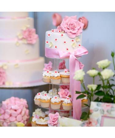 Hpory Edible Flower Cupcake Toppers 100 Pcs Cherry Blossoms Cake Topper Glutinous Rice Paper Happy Birthday Cake Toppers Flowers Cake Decorations for Birthday Wedding Celebration Party - Buy Online on SooperMarket.com