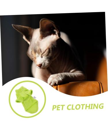 Yardwe Pet Kitten Sweater - Breathable Winter Jacket for Cats | Cozy Coats & Costumes | Light Green | Perfect for Autumn & Winter - Buy Online on SooperMarket.com