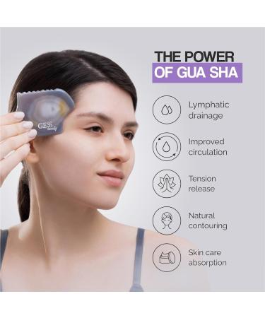GESS Gua Sha Natural Stone Agate Unique Shape Face Stone for Face Yoga Guasha Stone Double Chin Remover Face Massager Against Wrinkles Lymphatic Drainage Face Face Sculptor - Buy Online on SooperMarket.com