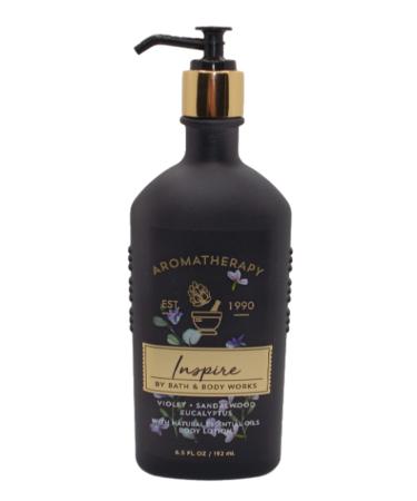Bath and Body Works Aromatherapy Inspire Lotion 6.5 Ounce Black Bottle