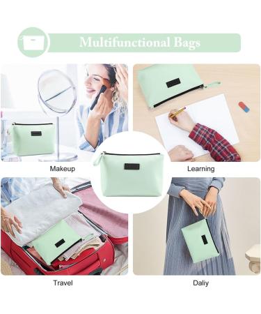 Small Cosmetic Pocket for Women | Waterproof PU Leather Makeup Bag - Cute Versatile Travel Organizer (Green) - Buy Online on SooperMarket.com