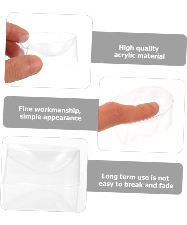 FRCOLOR Thehomeuse Powder Box for Dipping Nails Starter Set 12 Pieces Recycling System for Nail Powder Nail Tip Shape Guides Manicure Nail Art Tool Container for Nail Dipping Powder 5X4X2.5CMx2pcs White x 2 pieces - Buy Online on SooperMarket.com