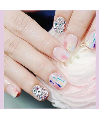Lifextol Nail Art Rhinestone Flatback Half Pearls - Mixed Colors AB Gems for Women - DIY Crafts and Makeup - Pack of 3 Boxes - Buy Online on SooperMarket.com