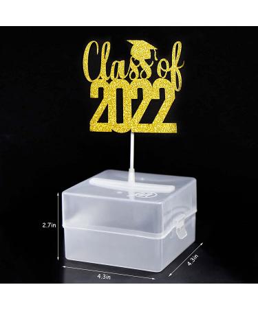 2022 Graduation Cake Topper with Money Cake Box & 30 Pockets - Graduation Party Supplies for Kindergarten to College - Class of 2022 Congrats Grad Decoration - Buy Online on SooperMarket.com