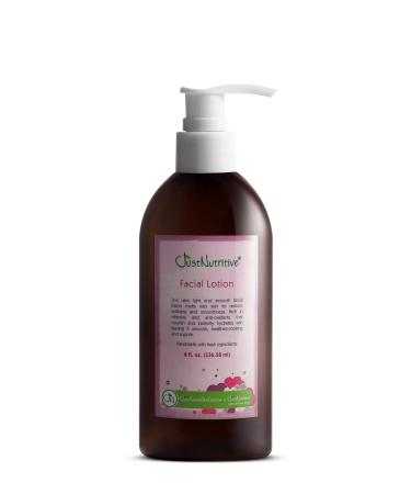 Just Nutritive Facial Lotion | Best Facial Lotion for All Skin Types | Skin Loving Ingredients | Face Moisturizer | Gentle Formula | Rich With Natural ingredients 8 fl oz
