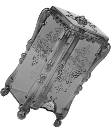 Makeup Cotton Box Large Capacity Pretty Design ABS Cotton Pad Holder for Bedroom Transparent Grey - Buy Online on SooperMarket.com