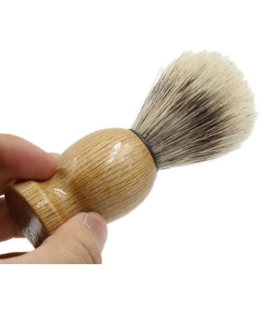 Ruilogod 10.5cm Face Shaving Brush for Men - Wooden Handle Bristle Cleaner | International Shipping Available - Buy Online on SooperMarket.com
