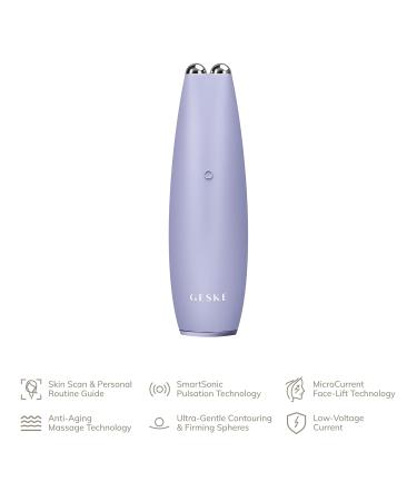 Geske SmartAppGuided Microcurrent Face-Lift Pen | 6-in-1 Anti-Aging Skincare Tool | Purple | Lift & Rejuvenate Skin Without Wrinkles - Buy Online on SooperMarket.com