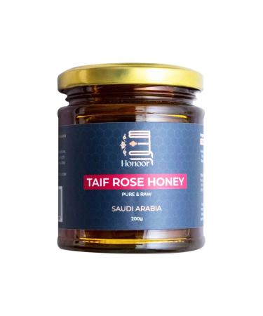 Honoor Taif Rose Honey | Natural Unfiltered Unheated Pure Honey 200 Grams | Unpasteurised Raw Honey Luxury Honey in a Glass Jar (1)