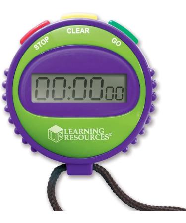 Learning Resources Simple 3 Button Stopwatch for Science Investigations and Math Exercises | Ages 5 - Buy Online on SooperMarket.com