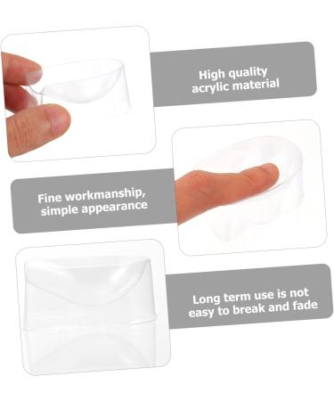 FRCOLOR Set of 6 for Dipping Nails Accessory Compartment Storage Container for Loose Powder Starter Set Thehomeuse Sticker Storage Containers French Manicure Nail Polish Smile Line Accessories 5X4X2.5CM White - Buy Online on SooperMarket.com
