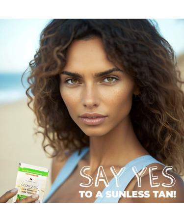 Organic Self Tanning Towels Set of 10 - Fair to Medium Tone | Face & Half Body Sunless Tan | Streak-Free Formula - Buy Online on SooperMarket.com