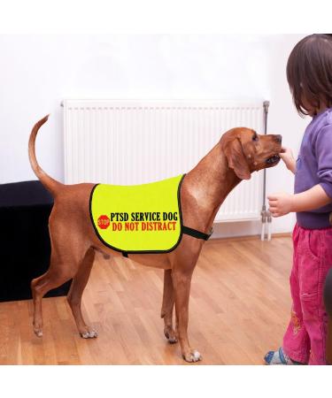 PTSD Service Dog Do Not Distract Dog Jacket Vest PTSD Service Dog Slogan Warning Vest PTSD Assistance Dog Alert Gift (PTSD Medium) PTSD M EU - Buy Online on SooperMarket.com