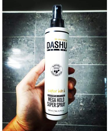 DASHU Premium Mega Hold Super Spray 8.45fl oz - Extra Strong Hold with All-Natural Ingredients - Dryness Prevention - Buy Online on SooperMarket.com