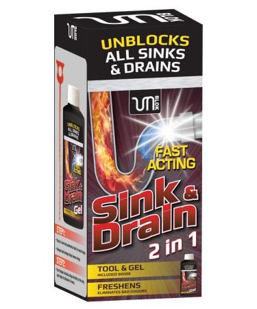 Unblok 2-In-1 Sink and Drain Unblocker Kit 620 g