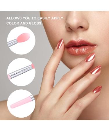 MAGICLULU 12pcs Silicone Lip Brush Bulk Lip Balm Makeup Sponges for Foundation Lipstick Lip Mask Applicator Mini Makeup Sponge Pro Tools Disposable Travel Lipstick Brush Silica Gel 5x1cm As Shown - Buy Online on SooperMarket.com