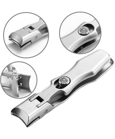 Ultra Sharp Nail Clippers Fingernail and Toenail Clippers Cutters Stainless Steel Wide Jaw Opening Anti Splash Sharp and Sturdy Easy to Use Portable Nail Trimmer Manicure Tools for Men & Women - Buy Online on SooperMarket.com