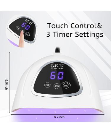 Buy LKE 72W UV LED Nail Lamp - 3 Timer Settings & LCD Display for Perfect Nails | Fast Shipping Worldwide - Buy Online on SooperMarket.com