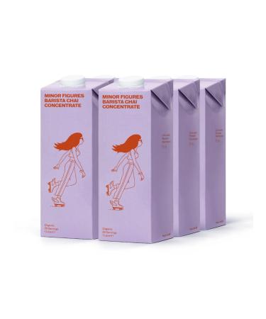 Minor Figures Organic Chai Tea Concentrate - Premium Quality Ingredients - Make Great Chai Masala in Seconds (6 x 1 Litre)