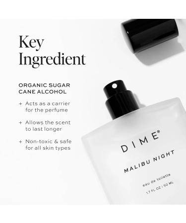 Dime Beauty Perfume Malibu Night 1.7 oz / 50 ml - Light and Floral Musk Scent Hypoallergenic Clean Perfume Eau de Toilette For Women 1.7 Fl Oz (Pack of 1) - Buy Online on SooperMarket.com