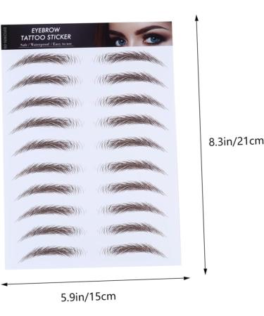 Housoutil 4pcs Eyebrow Stickers Stick on Eyebrows for Women Artificial Eyebrow Semi- Tools 6d - Buy Online on SooperMarket.com