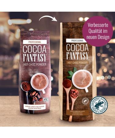 Cocoa Fantasy Hot Chocolate Powder - 1kg 15% Cocoa Content Rich & Creamy New Recipe for Ultimate Chocolate Bliss - Buy Online on SooperMarket.com