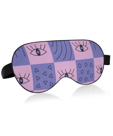 Haskirky Light Blocking Eye Mask Breathable and Adjustable Adult Men and Women Travel on Business Trips Yoga Meditation Light Smooth Comfortable Eye Mask Office Deep Sleep Goodies Playful Eyes