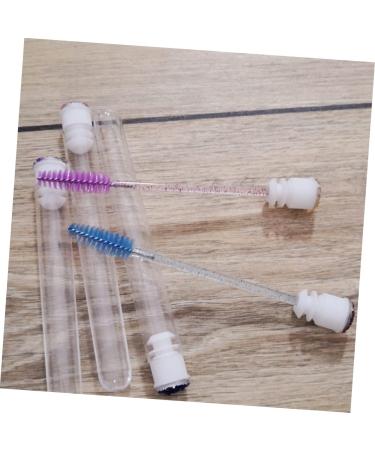 Mikinona Fake Eye Lashes 10pcs Hollow with Drill Eyelash Holder Colored Mascara Small Eyelash Brush Precision Tube Woman - Buy Online on SooperMarket.com