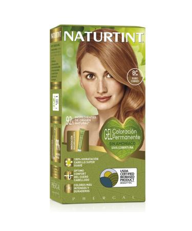 Natureint Biobased |Hair color oohne ammoniak |8c copper blonde |High proportion of natural ingredients170 ml 8c.Copper blonde 170 ml (1 Pack)