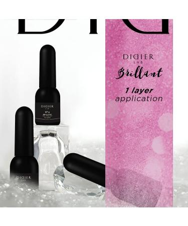 Didier Lab - Premium UV Gel Nail Polish - Brillant No. 11 - Gel Nail Varnish - Nail Art - Long-Lasting High Gloss Wear - Pink Gel Nail Polish - Gel Nails - Glitter Gel Nail Polish - Rich Pigment - Buy Online on SooperMarket.com
