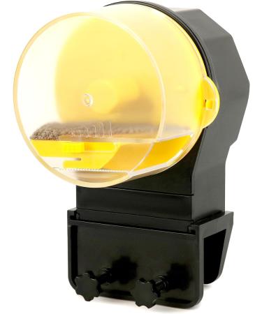 QWORK Automatic Fish Feeder Smart Holiday Fish Food Dispenser with Timer 12/24 Hours Regular Feeding 210 ml Large Capacity - Buy Online on SooperMarket.com
