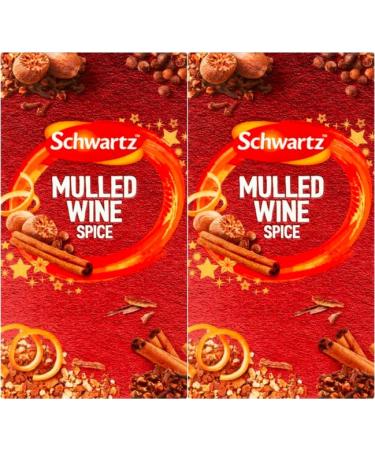 Christmas Mulled Wine Spice (2 Boxes Total 12 Sachets) by Schwartz