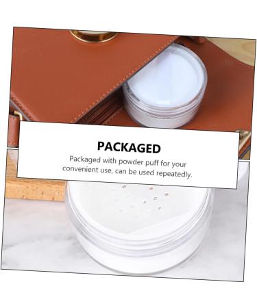 BELLIFFY 10 Pcs Transparent Powder Box Foundation Powder Case Loose Powder Holder Moisturizer Plastic White - Buy Online on SooperMarket.com