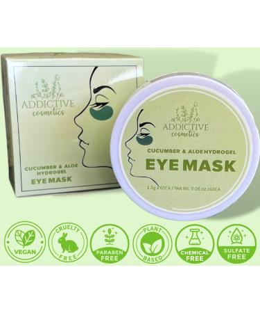 Organic Aloe & Cucumber Eye Gel Masks - De-Puff & Soothe Tired Eyes Hydrate Dark Circles Anti-Aging All Natural 30 Pairs - Buy Online on SooperMarket.com