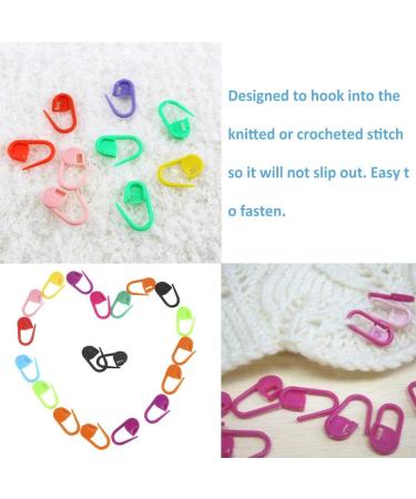 500 Colorful Knitting Markers & Clips for DIY Craft - Stitch Counter Needle Clips & Safety Pins - Buy Online on SooperMarket.com