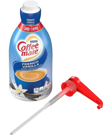 Coffee mate French Vanilla Liquid Concentrate 1.5 Liter Pump Bottle with World Food Shop Scoop - Buy Online on SooperMarket.com