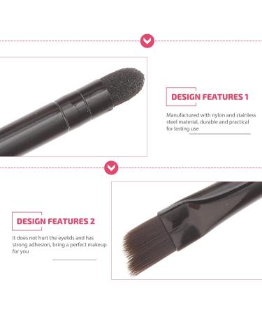 KALLORY 10 Pcs Eye Shadow Brush Makeup Applicator Eye Defining Brush Sponge Makeup Brush The Face Miss Blush 5.8X0.7X0.5CM Black - Buy Online on SooperMarket.com