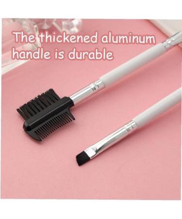 Tossper Eyebrow Brush Set - 2 Angled Brushes & Spoolie with Forehead Comb | Professional Eye Makeup Tools for Perfect Brows - Buy Online on SooperMarket.com