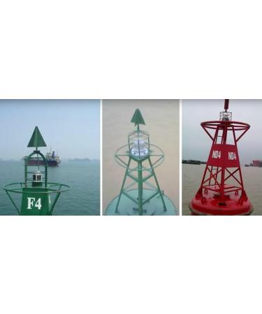 Steady-ON or Flashing 2NM IP67 Solar LED Marina Dock Barge Boat Safety Beacon Light - Blue LED - Buy Online on SooperMarket.com