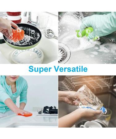 3PCS OstWony Silicone Dish Sponges - Durable Food-Grade Kitchen Sponge Set - Buy Online on SooperMarket.com