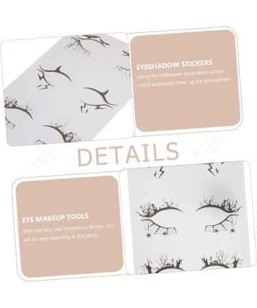 FOYTOKI 8 Pairs Halloween Eyeliner Stickers Hollow-out Eyeshadow Stickers Eye Line Strip Black Pvc - Buy Online on SooperMarket.com